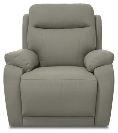 Collection Ricardo Leather Recliner Chair - Grey.